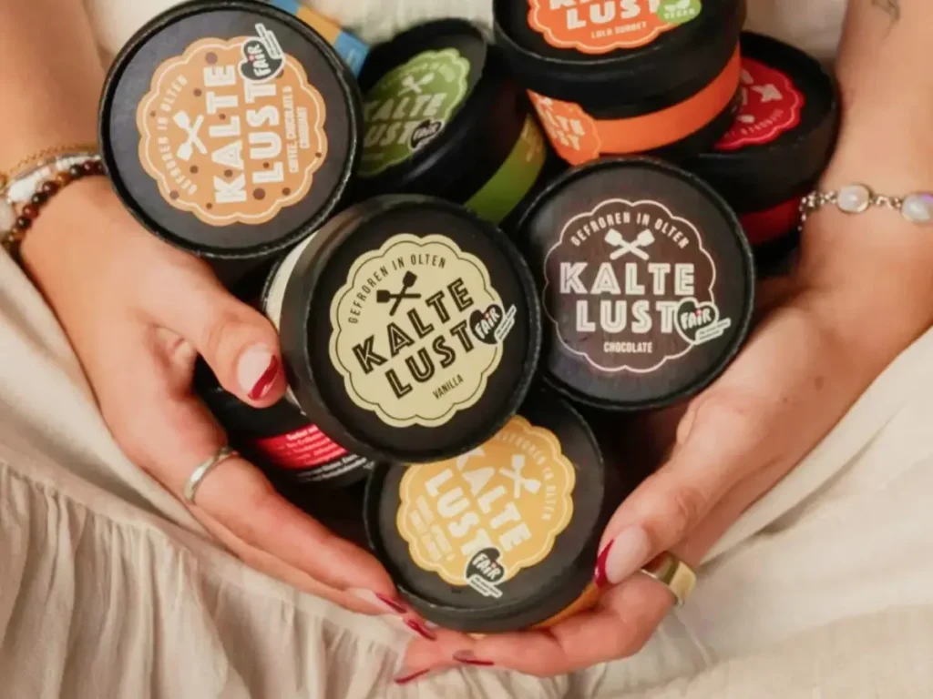Kalte Lust Glace im Quartier Laden Windisch